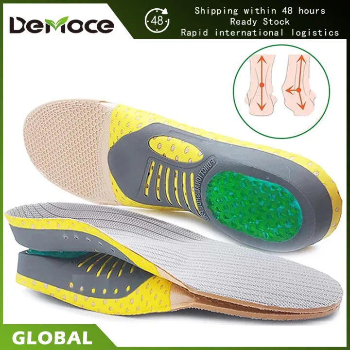 DeMoce พื้นรองเท้า Orthopedic Insoles Orthotics Flat Foot Health Sole