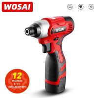 WOSAI 16V Electric Drill Screwdriver 100N.m impact Driver cordless drill Household Multifunction Hit Power Tools MT-SER