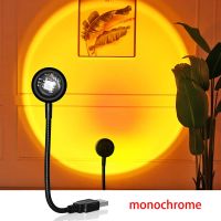 ♈♕℗ New Portable USB Sunset Light Led Night Lamp Galaxy Light Projector Bedroom Decor Lighting Youtube TikTok Live Decorative Lights