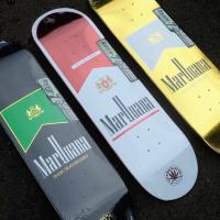 แผ่นสเก็ตบอร์ด Shox Marijuana Skateborad Deck แผ่นสเก็ตบอร์ดเปล่า ขนาด 8.0 พร้อมส่ง