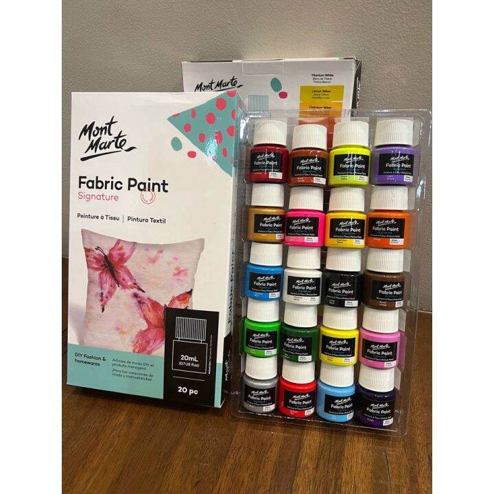 Mont Marte Fabric Paint Signature 20pc x 20ml (0.7oz) / Fabric Paint