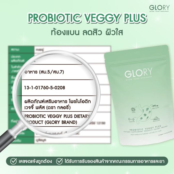 ส่งฟรี-fiber-glory-probiotic-veggy-plus-กลอรี่-โพรไบโอติกส์-ดีท็อกซ์ลดพุง-ดีท็อกซ์ลดหิว-ช่วยเรื่องการขับถ่าย-เร่งเผาพลาญ-ช่วยท็อกซ์-ของแท้