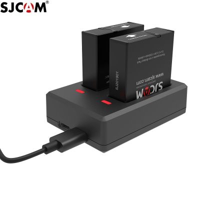 SJCAM SJ11อุปกรณ์เสริมถุงเก็บแบตเตอรี่เดิมสามารถเติมเงินได้แบตเตอรี่ชาร์จคู่สำหรับ SJ10 9SJ4000X Pro การกระทำกระเป๋ากล้อง