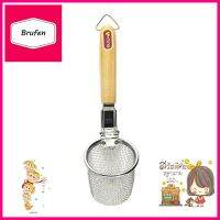 กระชอนสเตนเลส 4 นิ้ว V-ONE ด้ามไม้STAINLESS STEEL STRAINER 4" WITH WOODEN HANDLE V-ONE **ด่วน สินค้าเหลือไม่เยอะ**