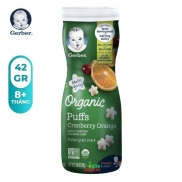 Bánh ăn dặm Gerber Organic ngũ cốc hộp 42g