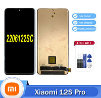 6.73 AMOLED ของแท้สำหรับ Xiaomi 12S Pro 12SPro 2206122SC ชิ้นส่วนจอสัมผัสแอลซีดีของเครื่องแปลงดิจิทัลสำหรับ Xiaomi12SPro LCD