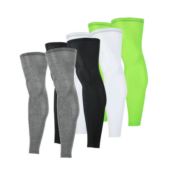 Anti UV Uni Compression Leg Sleeve Breathable Cycling Legwarmers Sport ...