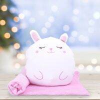 Babysit Pillow &amp; Blanket หมอนผ้าห่มสัตว์ น่ารัก ขนสัมผัสนุ่มสบายห่มแล้วอุ่นใจ ผ้าห่มแยกออกจากตัวได้มีให้เลือก 4 แบบ