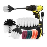 1 Set Electric Carpet Brush Drill Kit All Purpose Cleaner Auto Tires Cleaning Tools Bathroom Scrubber Brushes with Extender A