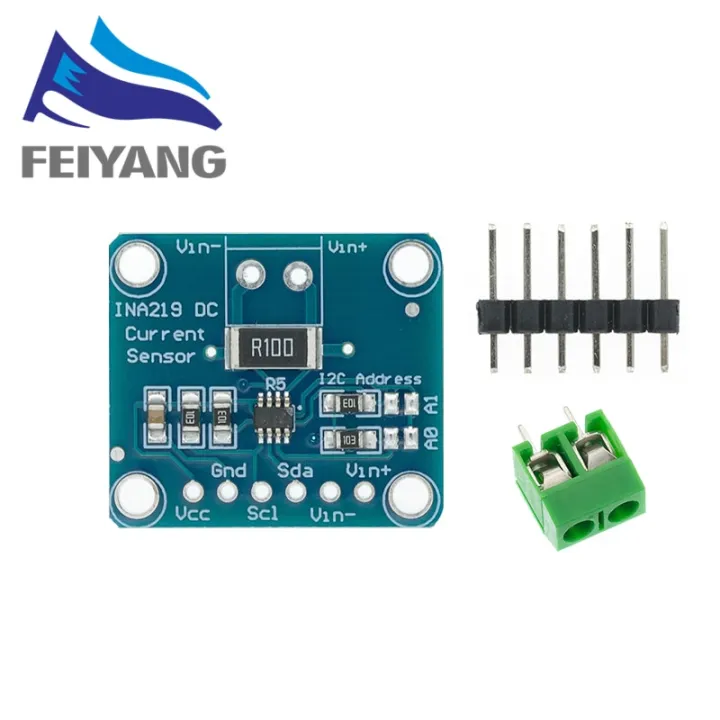 ina219-bi-directional-dc-current-power-supply-sensor-breakout-module-diy-3v-5v-iic-i2c-power-monitoring-sensor-module-electrical-circuitry-parts