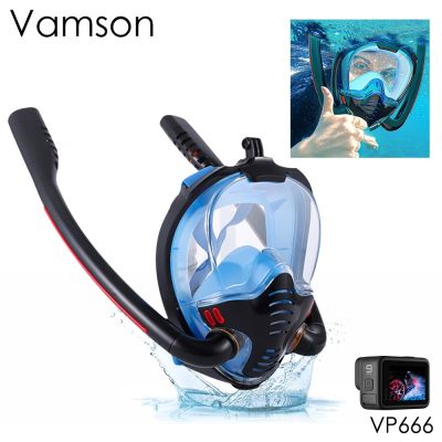 for GoPro 9 Camera Swimming Diving Mask Double Breathing Tube Anti Fog 180°Wide Field for GoPro 10 9 8 Accessories VP666