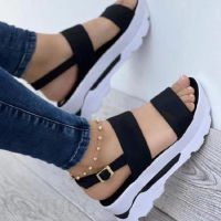 Fashion Wedge Female Platform Buckle Strap Street Summer Shoes Punk Beach Wedges Women Sandals Chunky Sandalias De Mu. Viewer