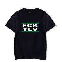 2022 New FCK TLV 2D Print Tshirts Men/women Fashion T-shirt Streetwear Boys/girls Clothes Autumn Kids Tops FCK TLV Clothing New