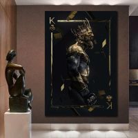 Modern Poster King Canvas Print For Game Room Decor - Playing Cards Wall Art Poster For Home - Stylish And Trendy Wall Decorations