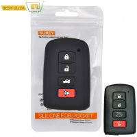 yonggax Silicone Car Key Case For Toyota Avalon Camry Corolla Rav4 Highlander Land Cruiser Prius Tacoma Cover Keyless Remote Fob Shell