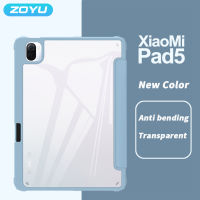 ZOYU สำหรับ Xiaomi Pad 5/5 Pro 11 นิ้วใสด้านหลัง, สำหรับ Xiaomi 6/6 Pro กรณีผู้ถือดินสอแท็บเล็ต Funda-kjhkhjlk