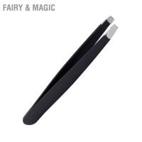 Fairy &amp; Magic แหนบสแตนเลสสีดํา ชมพูสําหรับแต่งหน้าคิ้ว 1 ชิ้น