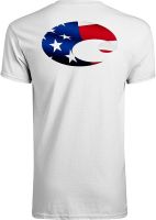 Costa Del Mar Mens Costa Flag Short Sleeve Crewneck T Shirt