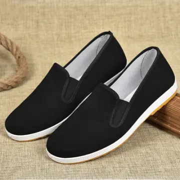 Plain black clearance canvas shoes