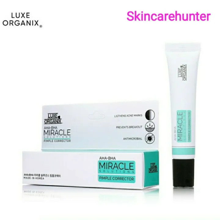 Luxe Organix Miracle Solutions AHA/BHA  Pimple Corrector  10ml