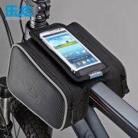 ROSWHEEL Cycling Bicycle Front Top Tube Frame Double Bag Touch screen for 5 and 5.7 Cellphone Phone Cycling storage pack