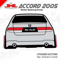 （Kvs auto parts）สติ๊กเกอร์ Kereta Belakang Honda Accord 2005 Warna dan No. Plat ที่กำหนดเอง