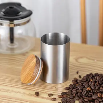 Stainless Steel Airtight Coffee Container Storage Canister Set For