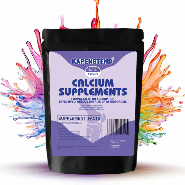 Calcium supplements Helps with bone, joint and tooth health, Prevent