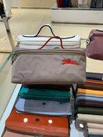 top●【 New store gift 】NEW Longchamp 3700 619 Womens Portable Storage bag/Makeup bag/waterproof bag/Clutch bag 100% original