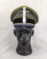 Replica Tedesco WAFFEN ELITE Cavalleria/RECON GABARDINE CRUSHER VISOR CAP Cappello Militare Di Dimensioni Con BADGE IN Metallo Grigio