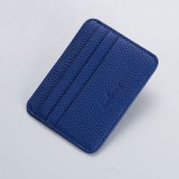 【CW】℡✺  Fashion Minimalist Wallet Leather Credit Card Holder Short Purse ID Color Bank Slot