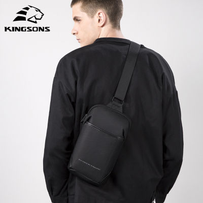 Kingsons Mens Chest Bag USB Charging Small Backpack Hot Selling Shoulder Bag Wholesale Business Phone Bag