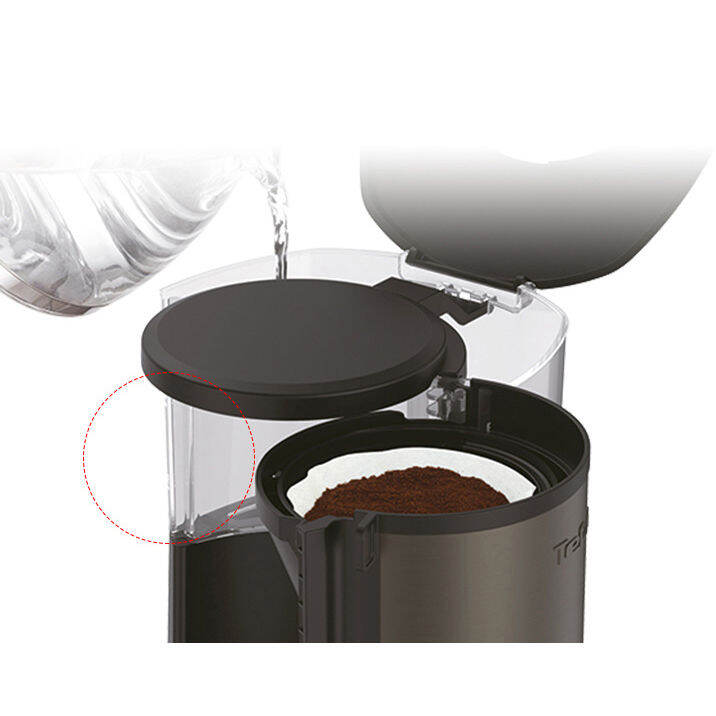 tefal-cm222-vivo-filter-เครื่องชงกาแฟขนาดกะทัดรัด-0-6l-6-คัพ-650w-สีดำ