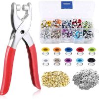 5mm Grommet Eyelet Plier Set  Eyelet Hole Punch Pliers Kit with 300 Metal Eyelets  Grommet Tool Kit for Leather Clothes Belt