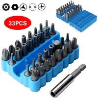 New 33Piece Electric Screwdriver Bit Combination Set Hexagonal Plum Blossom Three-Claw Four-Claw Slotted Screwdriver Accessories