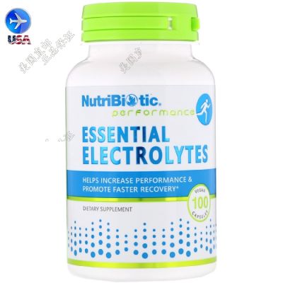 Spot NutriBiotic essential electrolyte supplements calcium magnesium zinc chromium potassium sodium VC 100 capsules