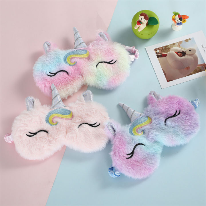 3d-for-relax-eyeshade-party-embroidered-travel-childrens-plush-unicorn-girl