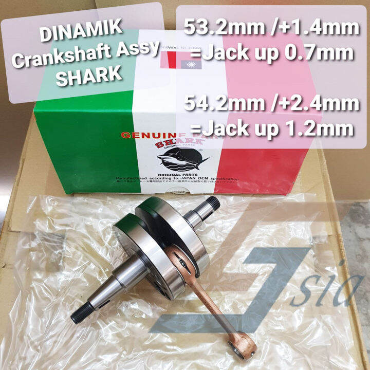 DINAMIK RACING CRANKSHAFT ASSY SHARK (+0.7mm/+1.2mm) Lazada