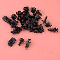 1 Set Black Car Engine Shield Body Bolt Screw Nut Fender Clip Rivet Fit For Nissan 350Z 370Z Infiniti G35 G37 FX35 FX45