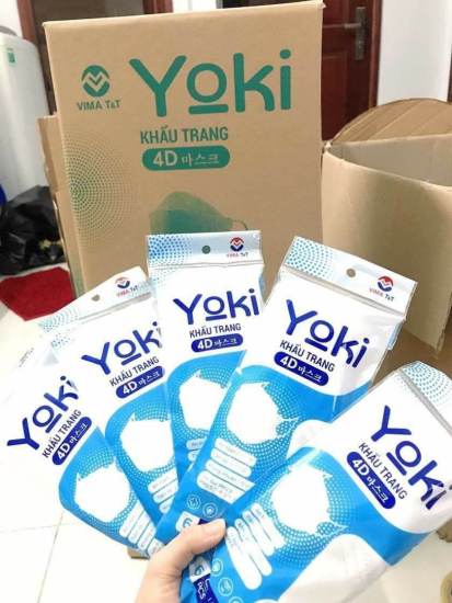 Gói 6 cái khẩu trang 4d yoki mask - chống bụi pm2.5 kháng khuẩn virus - ảnh sản phẩm 4