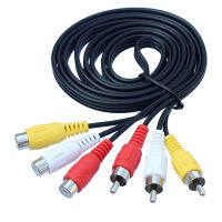 3RCA ถึง 3 สาย RCA Audio Video AV สายต่อชาย - หญิง 1.5 ม. 3 ม. 5 ม.-Naiyue