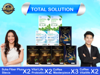 เซ็ต Total Solution Formula (Vital Life Probiotic 3 กล่อง + Suka Fiber Plus 2 กล่อง + Coffee Masterpiece 3 กล่อง + Coffee Vitallife 2 กล่อง)