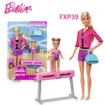 Barbie doll online gymnastics set