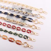 【cw】 New Chain Removable Accessories Colourful Women  39;s Resin chain of bags Purse Fishbone