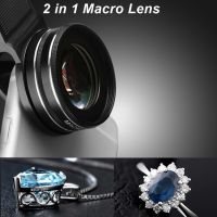 37mm 15X Macro Lens 30X 4K HD Professional Photography Phone Camera Lens for Eyelashes Diamond Jewelry Macro Smartphone Lens Smartphone Lenses