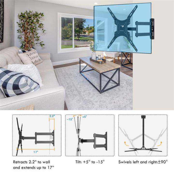 cod-15-70นิ้ว-ขาแขวนทีวีติดผนัง-แข็งแรงและทนทาน-ชุดขาแขวนทีวี-ทีวีติดผนังปรับก้ม-เงยได้15องศา-ขาแขวนยึดทีวี-ขายึดทีวี-วัสดุแขงแรงทดทาน