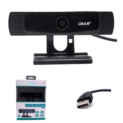 กล้องเว็บแคม WEBCAM OKER A455 Full HD 1080P ไมค์ในตัว dual Stereo mics