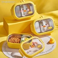 ❐ 1000ml Cartoon Stainless Steel Lunch Box Kid Kawaii Bento Box Leak-Proof Bento Box Heatable Student School Office Food Container