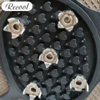 Recool กริปเปอร์เครื่องสร้างน้ำแข็งเกล็ดหิมะกันลื่นสวมใส่ได้ง่ายเข็มจับแบบพกพาสำหรับวัยรุ่นผู้ใหญ่และผู้สูงอายุ