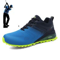 New Golf Shoes Large Size 50 Mens Golf Shoes Mesh Spring and Autumn Sports Shoes Mens Golf Travel Shoes Studless Sports Shoes